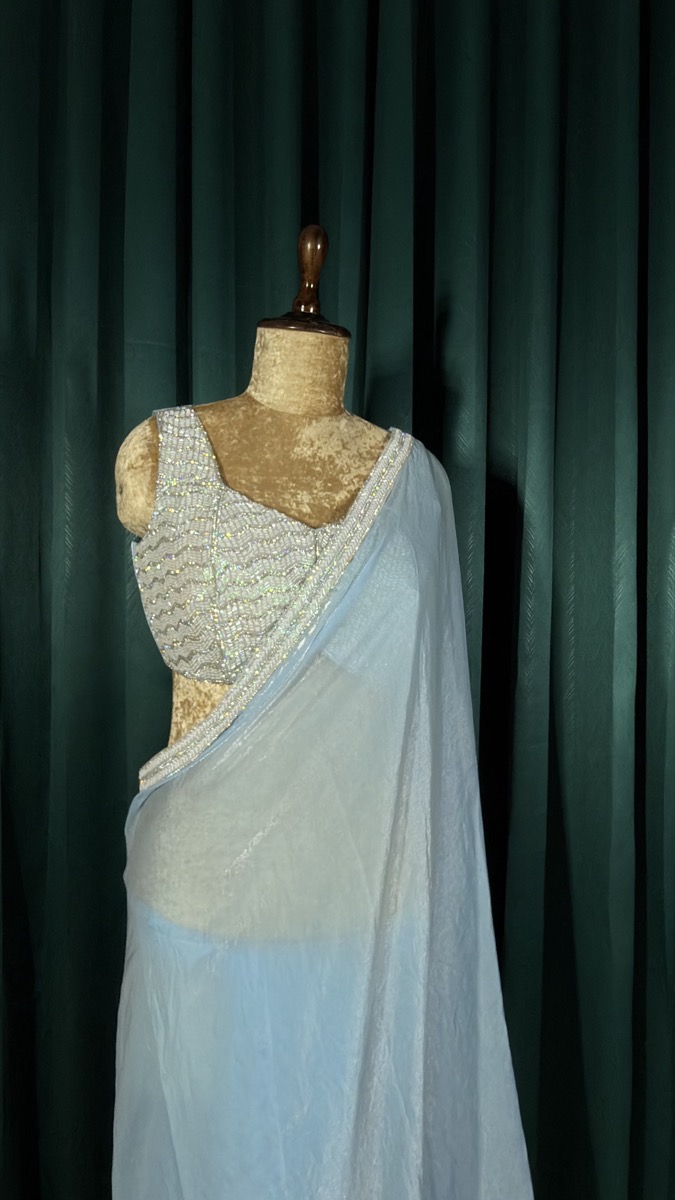 Lehenga back detail